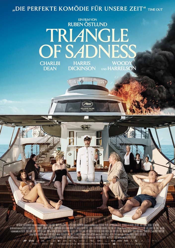 Ruben Östlunds Sartire war für drei Oscars nominiert und gewann in Cannes 2022 die Goldene Palme für den besten Film. Ein Teil der Postproduktion fand in Hamburg statt. | MOIN Filmförderung