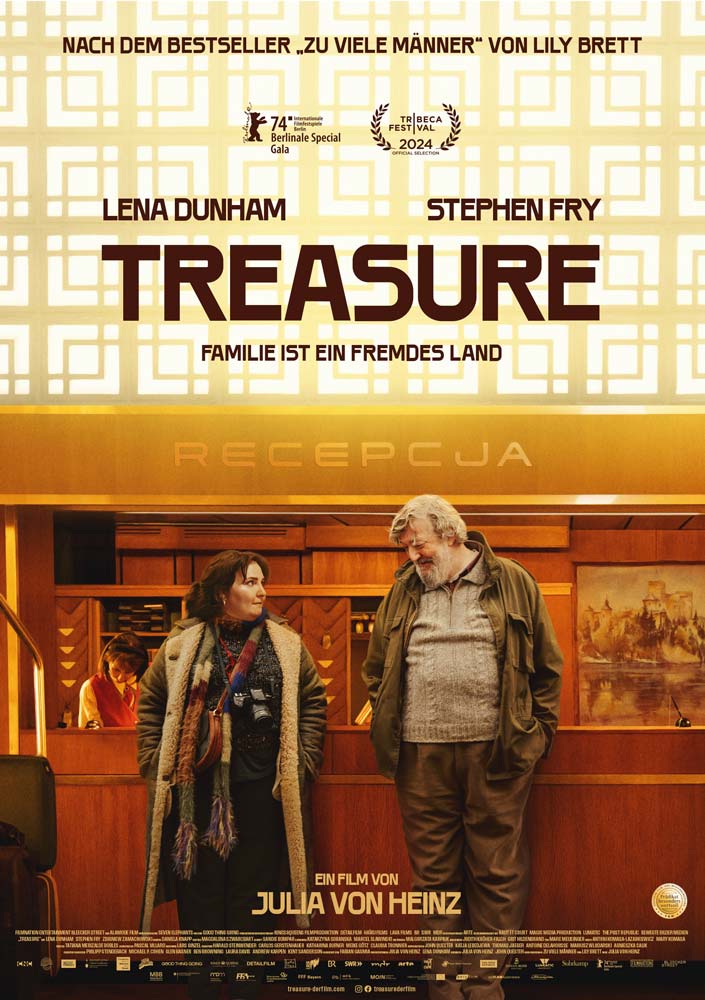 Das Roadmovie "Treasure" von Julia von Heinz mit Lena Dunham und Stephen Fry in den Hauptrollen feierte seine Weltpremiere bei der Berlinale 2024 und startet am 12.09.2024 in den deutschen Kinos. | MOIN Filmförderung